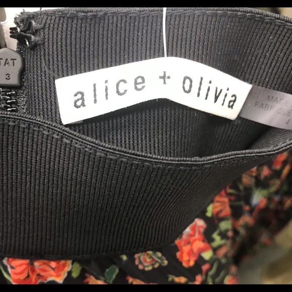 Alice & Olivia size 4, black pattern, skirt - Picture 3 of 3